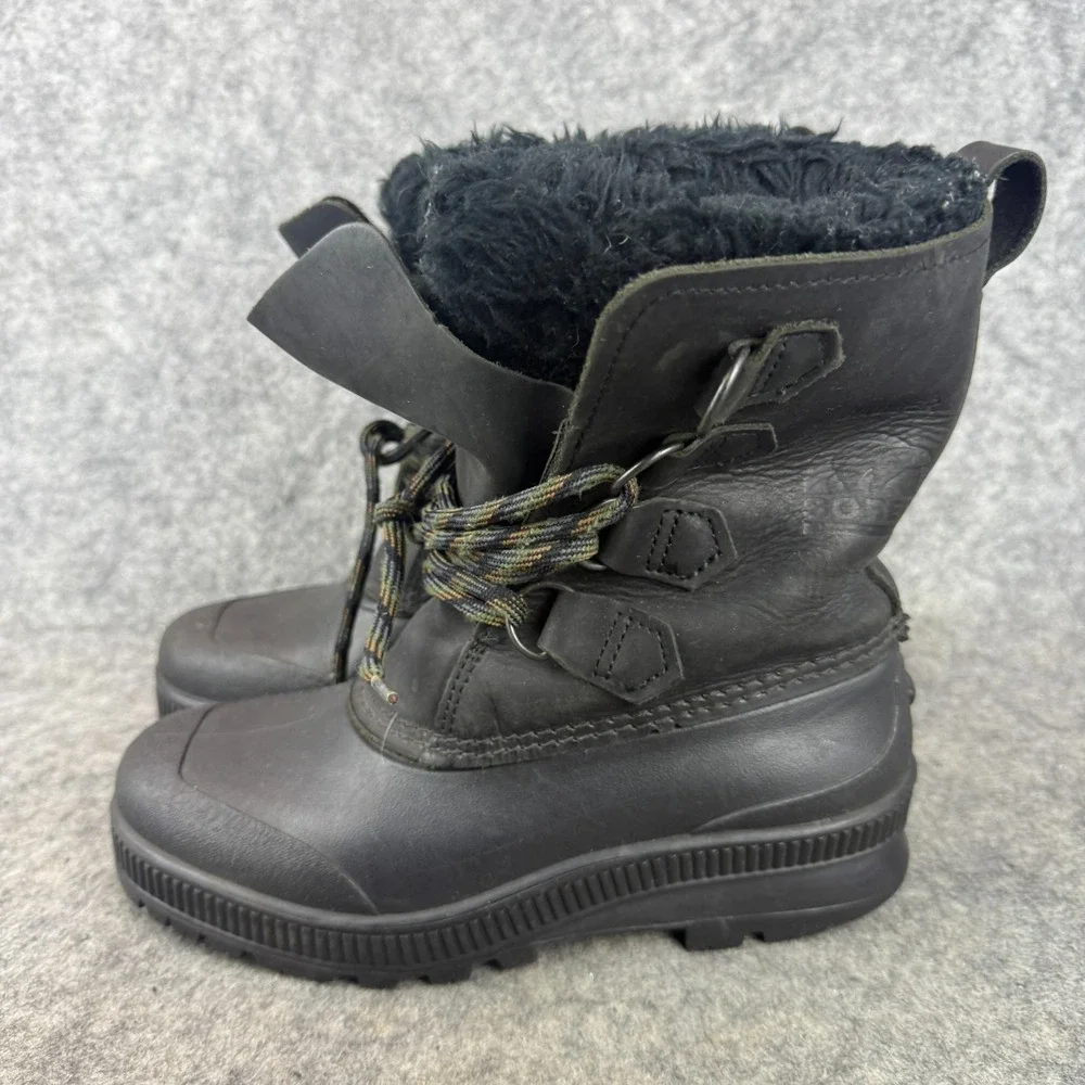 SOREL Badger Womens Sz 6 Winter Snow Boots‎ Removable Felt Liners Canada NICE!